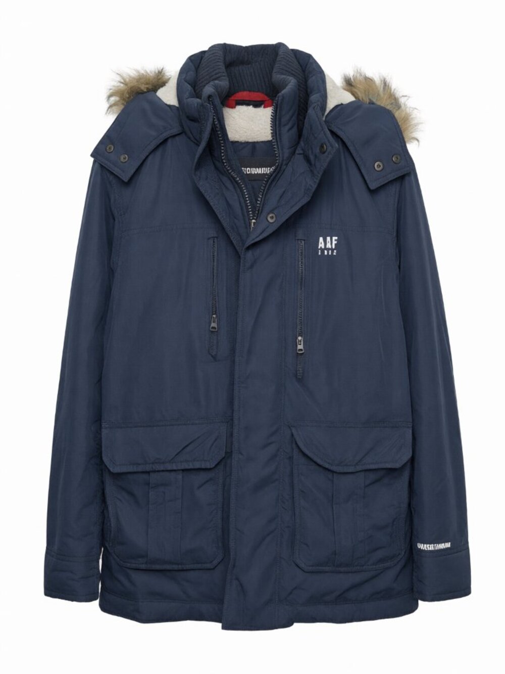 Abercrombie Parka Jacket Men XL Blue